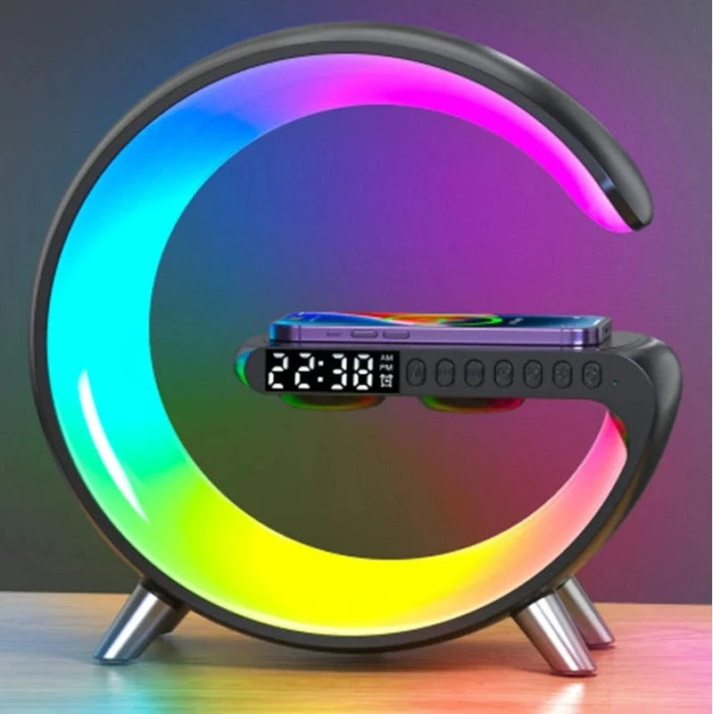 Wireless Charging Bluetooth Speaker With LED Colorful Smart Home Atmos –  Shope best