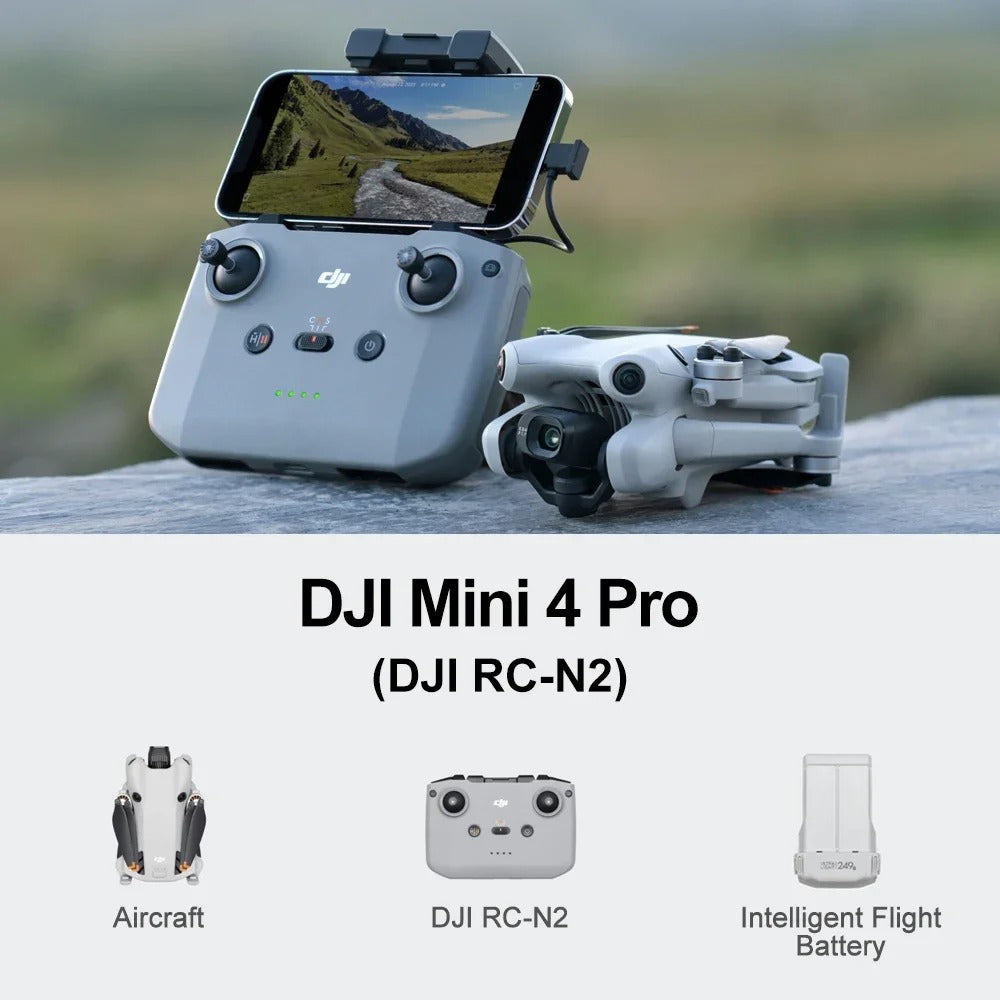 DJI Mini 4 Pro Drone 4K Fly More Combo + RC 2 Remote + DJI Care